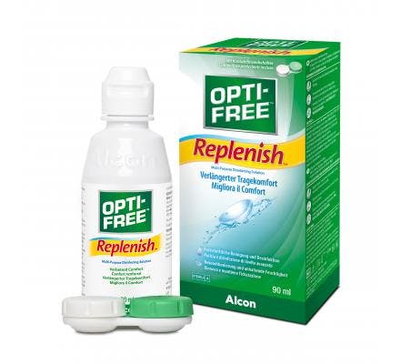 OptiFree RepleniSH - 90ml + étui pour lentilles 
