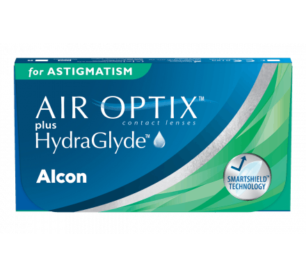 Air Optix Plus HydraGlyde for Astigmatism - 3 monthly lenses 