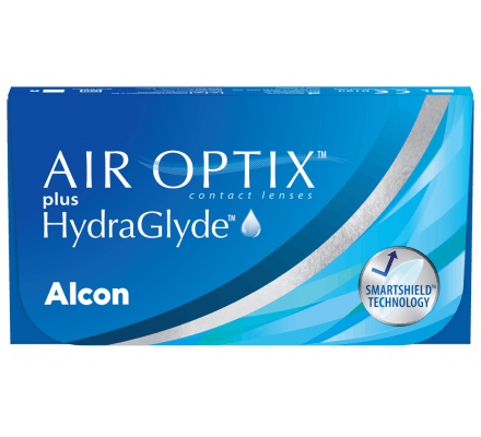 Air Optix plus HydraGlyde - 6 lentilles mensuelles 