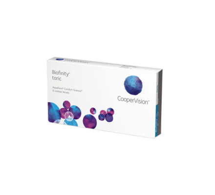 Biofinity Toric - 3 monthly lenses 