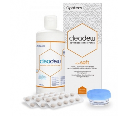 Cleadew Soft - 385ml + 30 Tabletten + Behälter 
