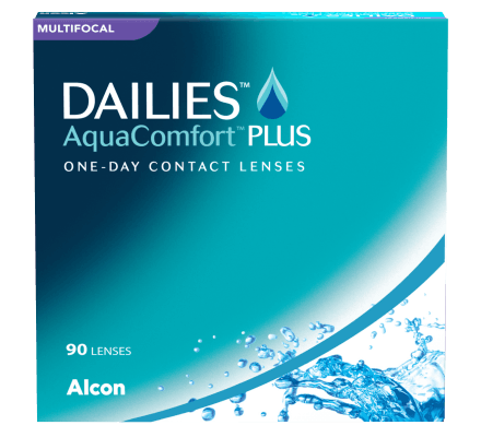 Dailies Aquacomfort Plus Multifocal - 90 lentilles journalières 