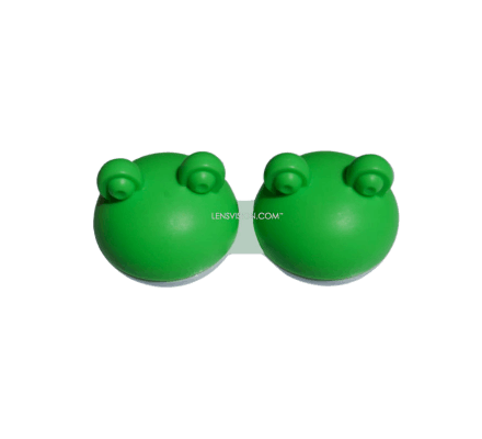 Lens case frog green - 1x 