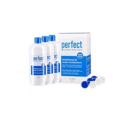 Perfect Aqua Plus (lentilles de contact souples) - 3x360ml + étui pour lentilles 