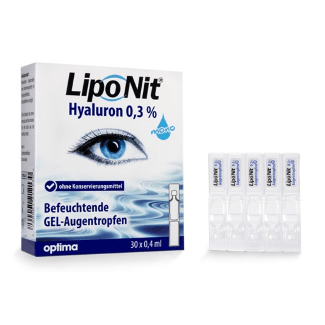 Lipo Nit Augentropfen Gel 0.3% - 30x0.4ml Ampullen 