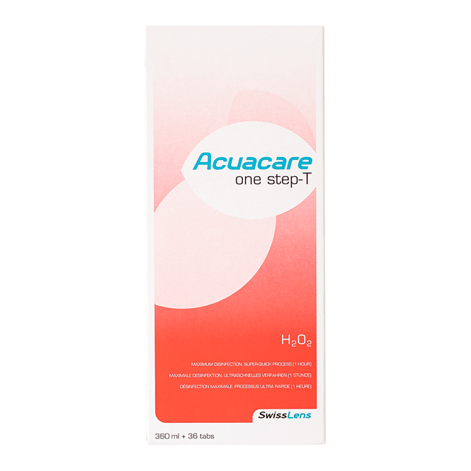 Acuacare One Step- T - 360ml + 36 Tabletten + Behälter 