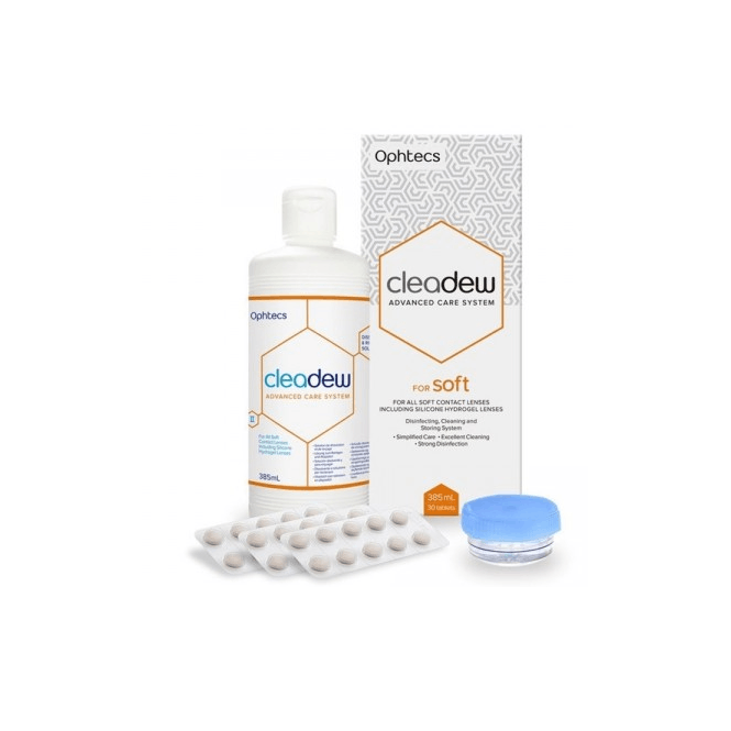 Cleadew Soft - 385ml + 30 Tabletten + Behälter 
