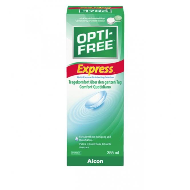 OptiFree Express - 355ml + étui pour lentilles 