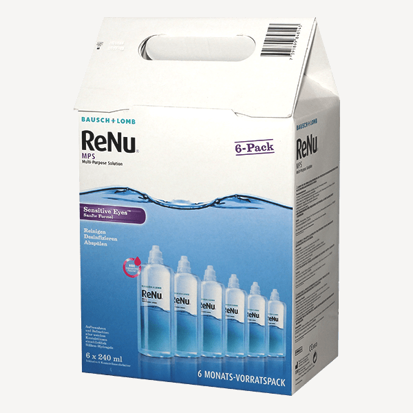 ReNu MPS Sensitive Eyes - 6x240ml + Behälter 