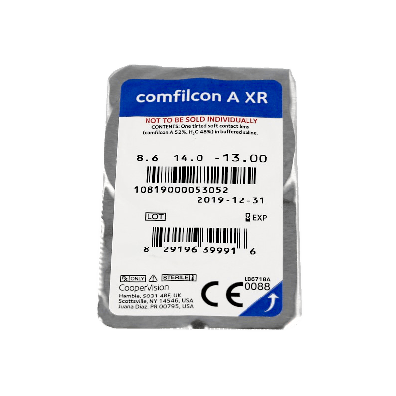 Lentilles de Contact Comfilcon A XR 6 Lentilles